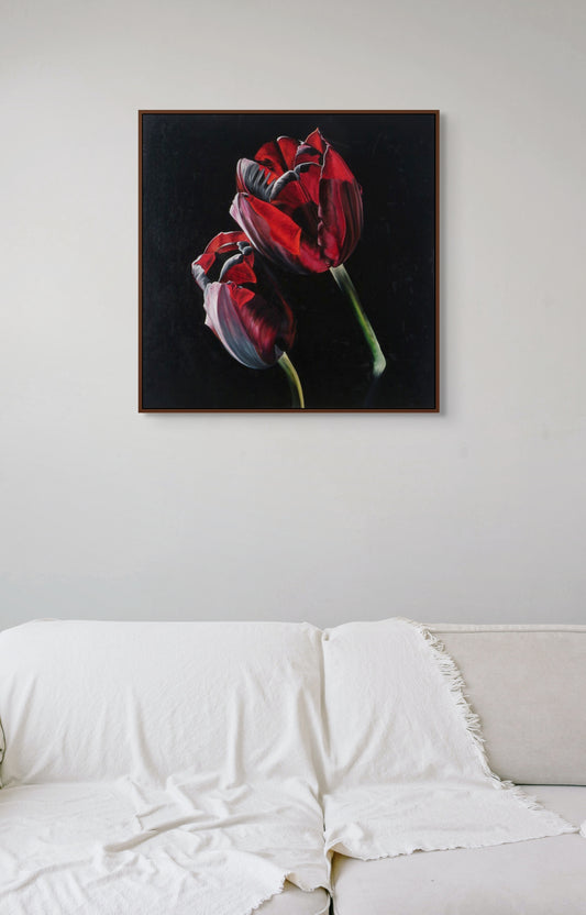 Two Red Tulips